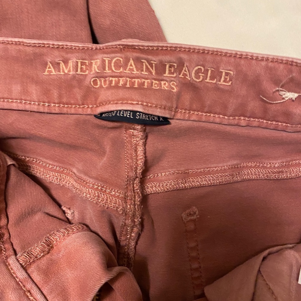 aeo rose colored jeggings size 12